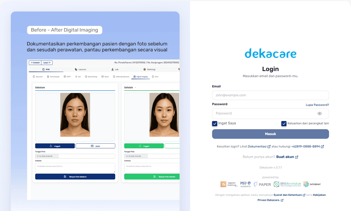 Dekacare Dashboard